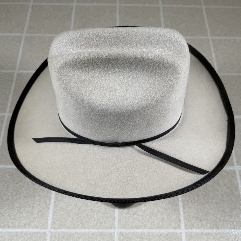 ROCKMOUNT RANCHWEAR Double R 1760 Cowboy Hat 7 1/4 100% Wool Made In USA Western